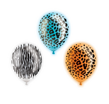 Safari Animal Light Up Balloons 5ct