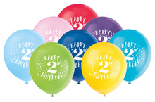 Number Birthday 12in Latex Balloons 8ct