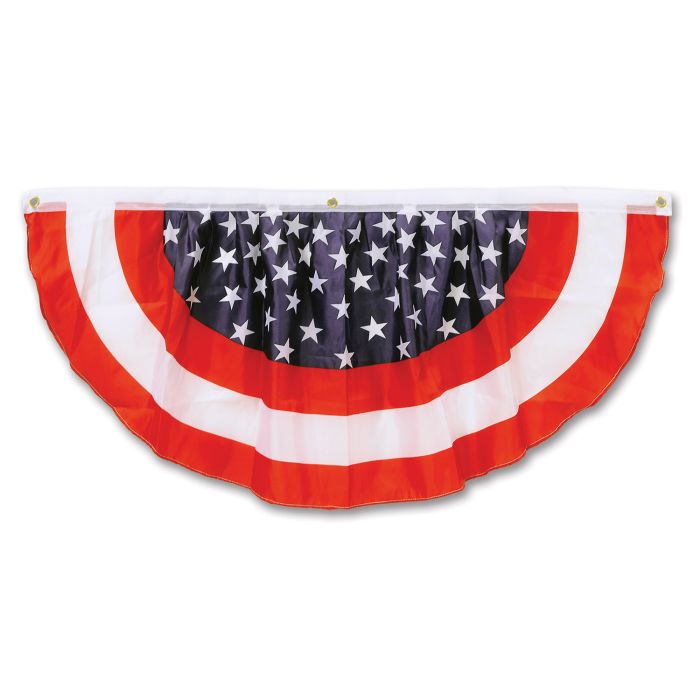 Stars & Stripes Fabric Bunting 4ft