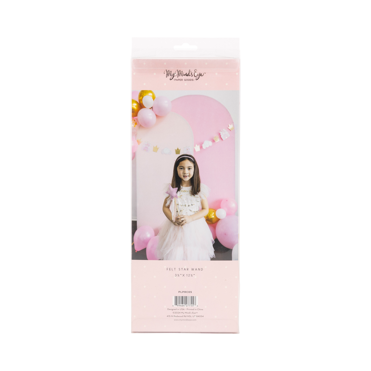 Princess Puffy Felt Wand Set 4ct