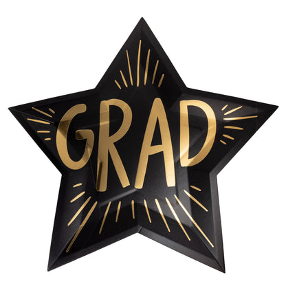 Grad Star Shaped Plates 8ct