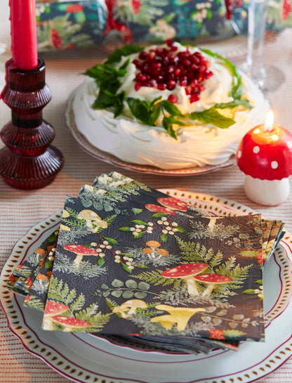 Burgundy Red Glass Candle Holder