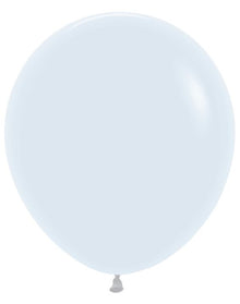 18in Helium Inflated Latex Balloon - Fashion White