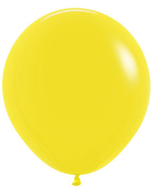 18in Helium Inflated Latex Balloon - Fashion Yellow
