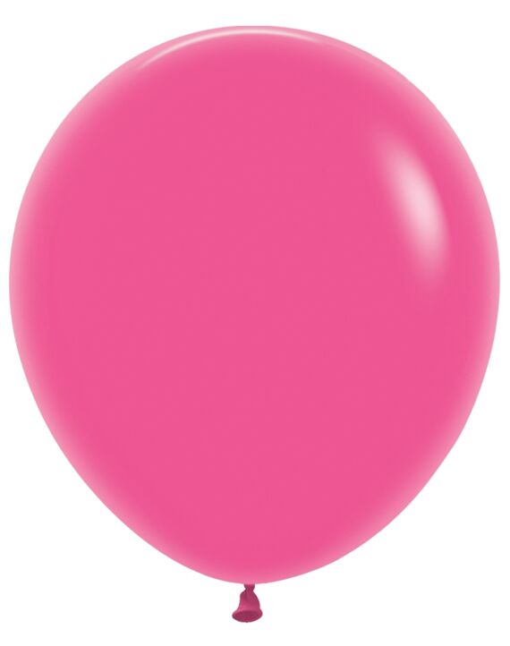 18in Helium Inflated Latex Balloon - Fuchsia