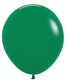 18in Helium Inflated Latex Balloon - Forest Green