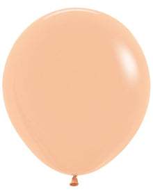 18in Helium Inflated Latex Balloon - Peach Blush