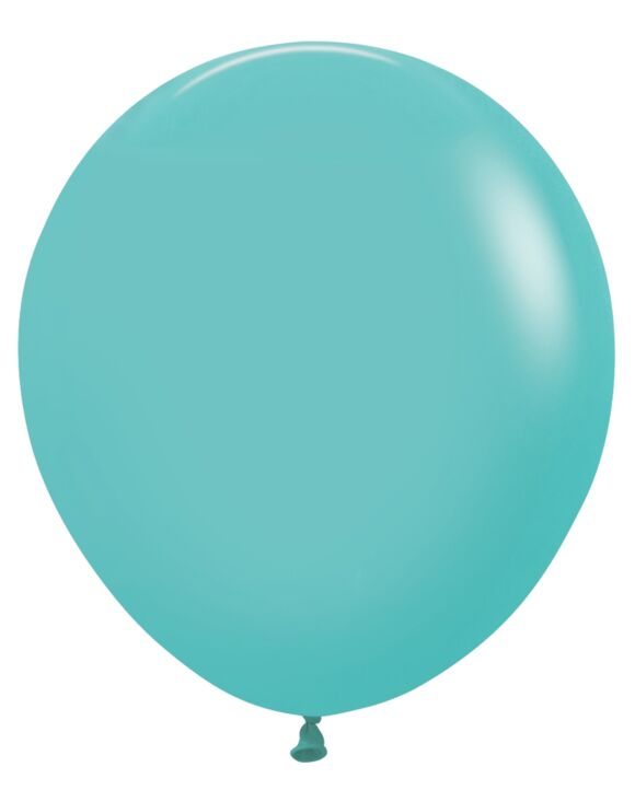 18in Helium Inflated Latex Balloon - Robins Egg Blue