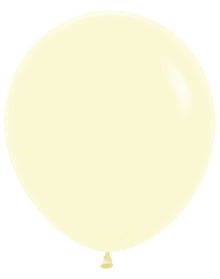 18in Helium Inflated Latex Balloon - Pastel Matte Yellow