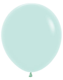 18in Helium Inflated Latex Balloon - Pastel Matte Green