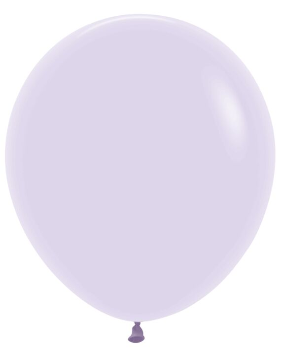 18in Helium Inflated Latex Balloon - Pastel Matte Lilac