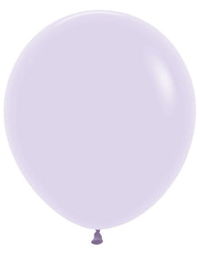 18in Helium Inflated Latex Balloon - Pastel Matte Lilac