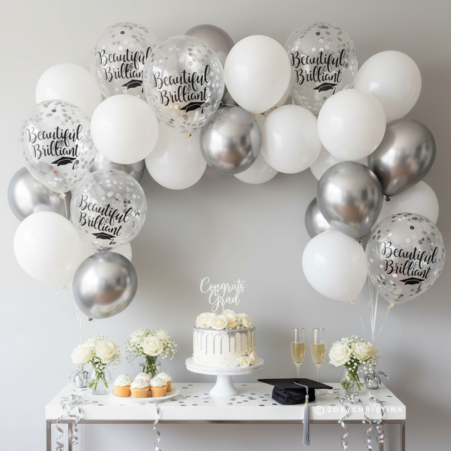 Graduation Confetti Balloon - Beautiful and Brilliant
