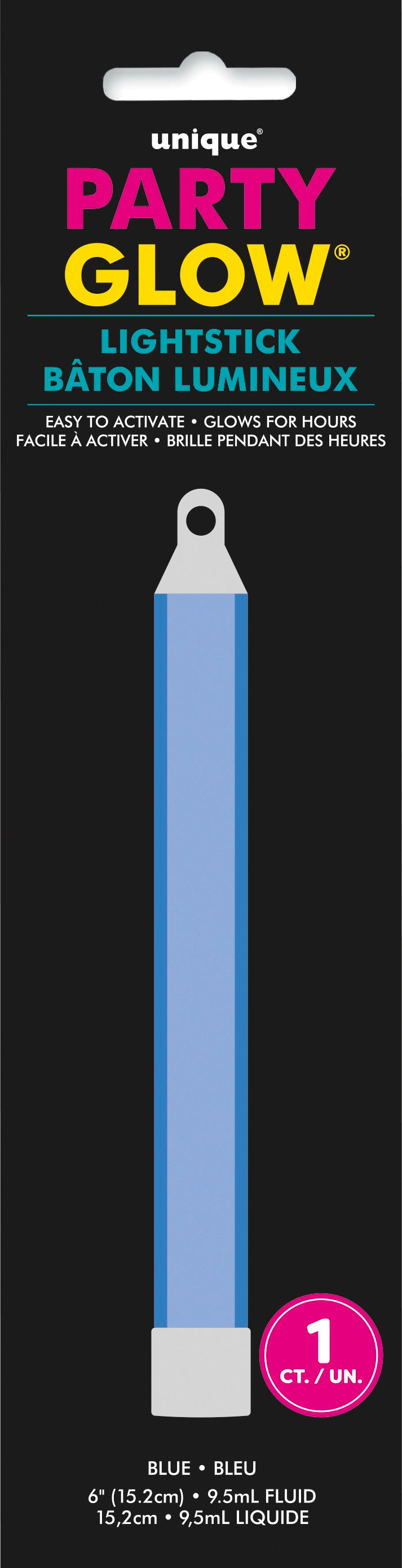 Blue Glow Light Stick 6in