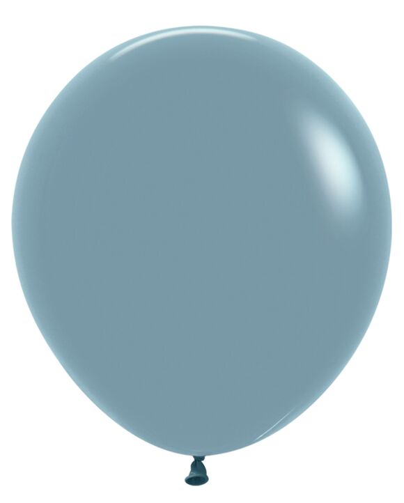 18in Helium Inflated Latex Balloon - Pastel Dusk Blue