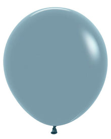 18in Helium Inflated Latex Balloon - Pastel Dusk Blue