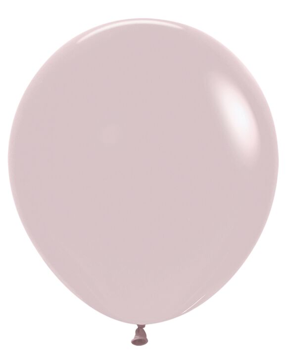 18in Helium Inflated Latex Balloon - Pastel Dusk Rose