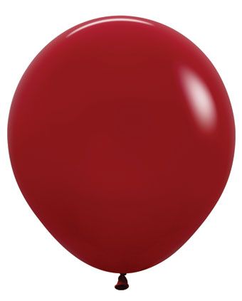 18in Helium Inflated Latex Balloon - Imperial Red