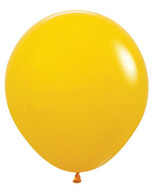18in Helium Inflated Latex Balloon - Honey Yellow