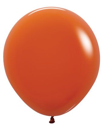 18in Helium Inflated Latex Balloon - Sunset Orange