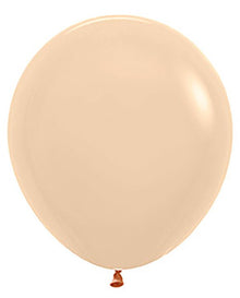 18in Helium Inflated Latex Balloon - Matte Malibu Peach