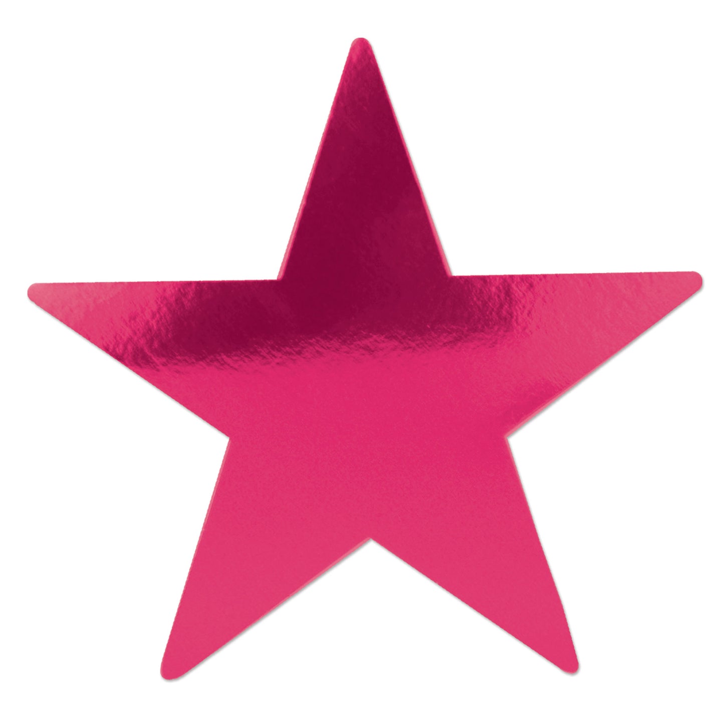 Foil Star Cutout 5in - Hot Pink