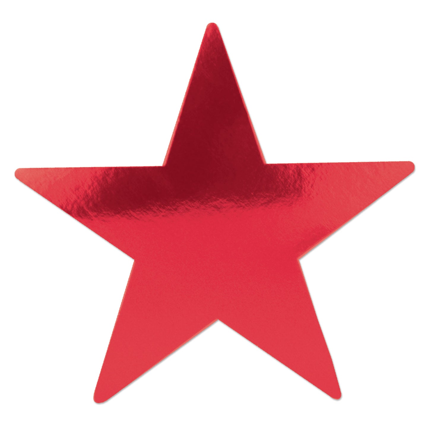 Foil Star Cutout 5in - Red