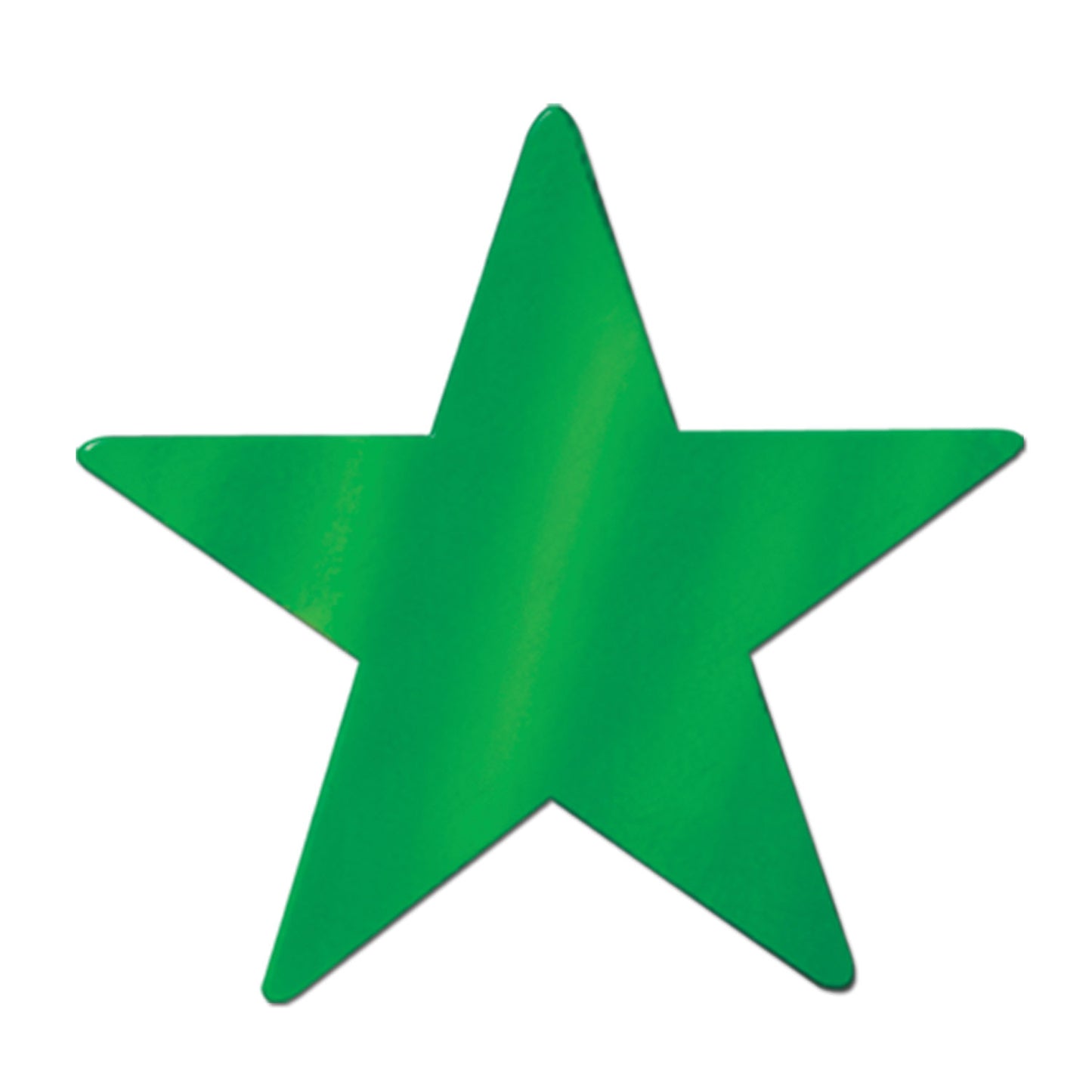 Foil Star Cutout 12in - Green