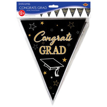 Metallic Congrats Grad Pennant Banner