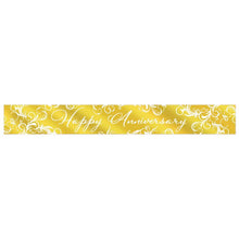 Metallic Happy Anniversary Banner Gold