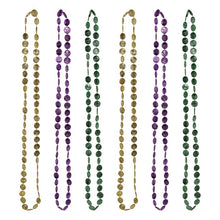 Mardi Gras Coin Beads 6ct