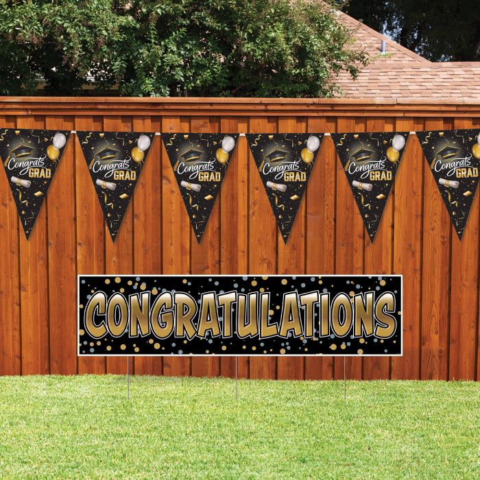 Graduation Oversized Pennant Banner
