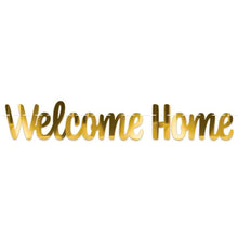 Foil Welcome Home Streamer Gold