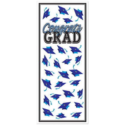 Congrats Grad Door Cover - Blue