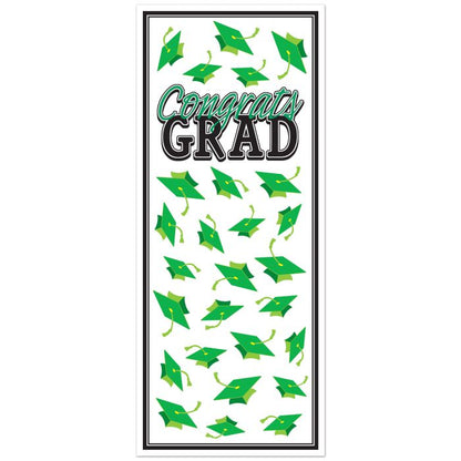 Congrats Grad Door Cover - Green