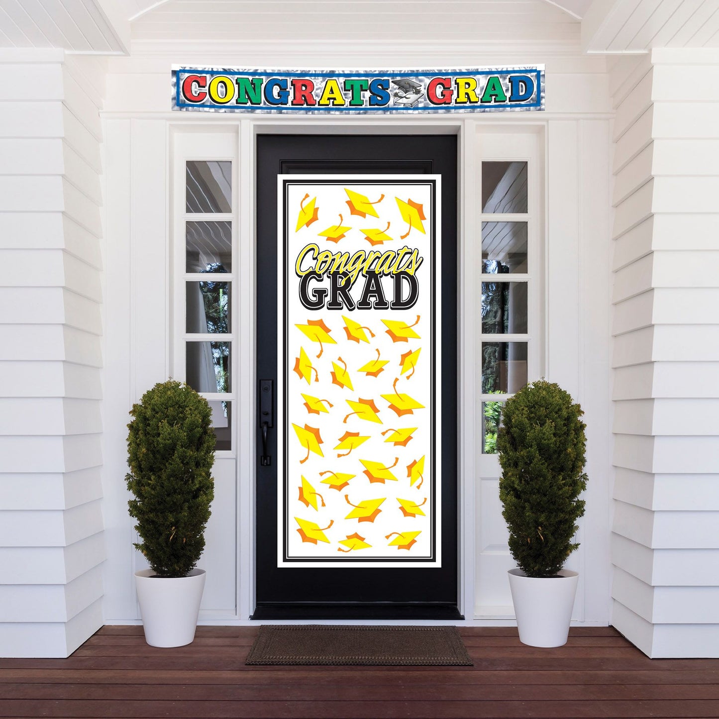 Congrats Grad Door Cover - Yellow