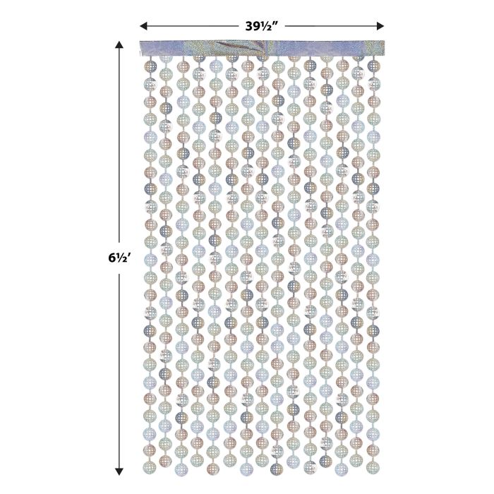 Metallic Disco Ball Curtain