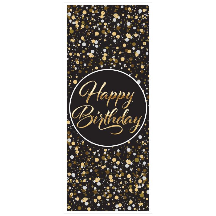 Happy Birthday Door Cover 6' x 30" (1/Pkg)