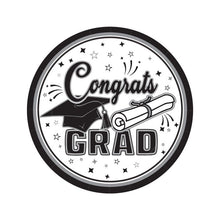 Congrats Grad White 7in Plates 18ct