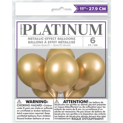 Platinum 11in Packaged Latex Balloons 6ct