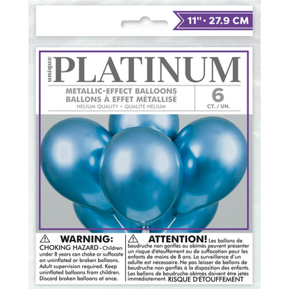 Platinum 11in Packaged Latex Balloons 6ct