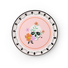 Floral Skulls Halloween Dessert Plates (Set of 8)