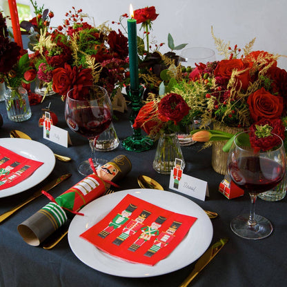 Dark Green Glass Candle Holder