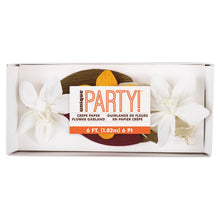 Fall Floral Leaf Crepe Paper Garland 6 ft