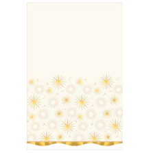 Golden Soiree Plastic Table Cover