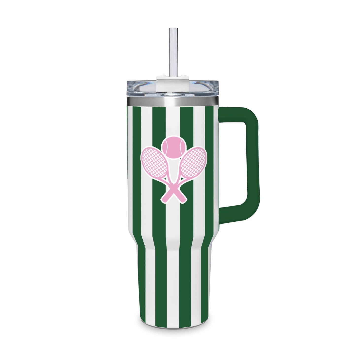 Water Tumbler Stripe - Tennis Rackets
