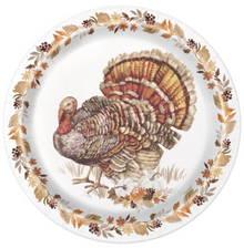 Thankful Harvest Round 9in Foil Dinner Plates 8ct