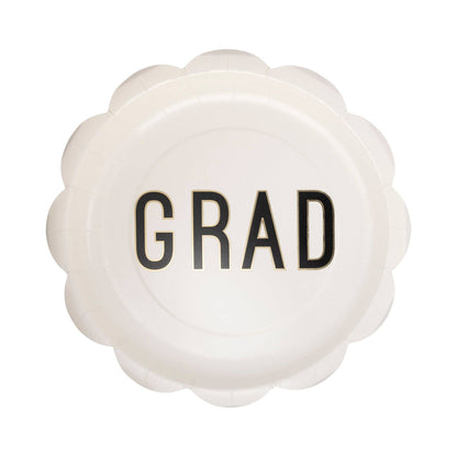 Grad Scalloped 10" Plates 8ct