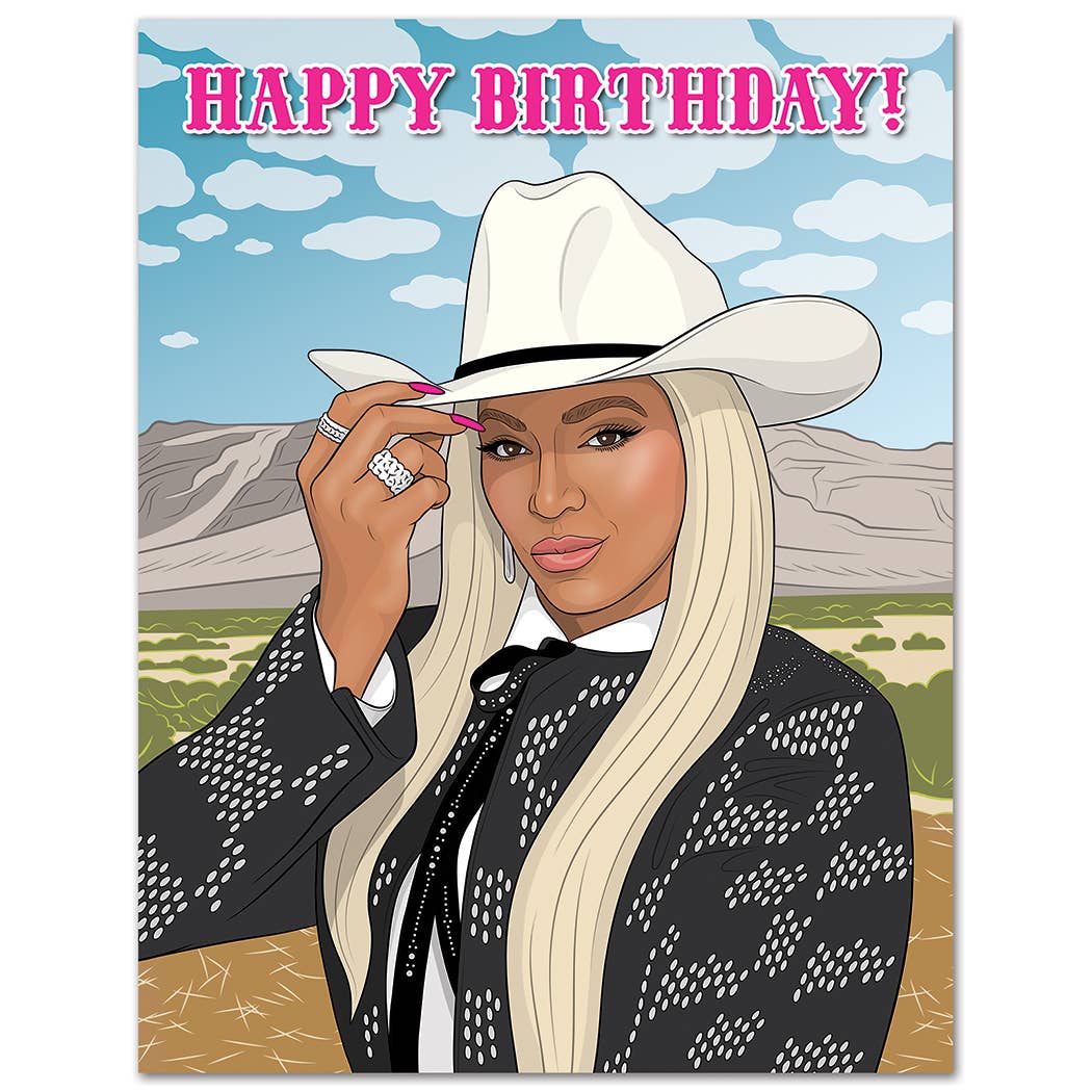 Beyonce Real Life Hoe-Down Birthday Card