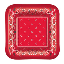 Bandana 9in Plates 8ct